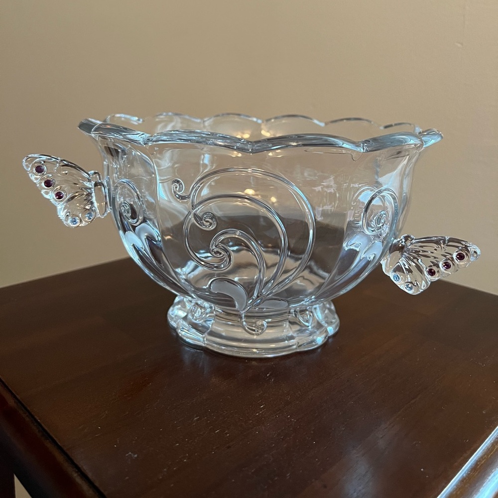Lenox Glass Butterfly Bowl.